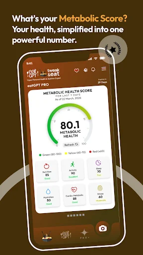 Tweak & eat with eatGPT ডাউনলোড করুন – স্বাস্থ্যকর ডায়েট প্ল্যান - Screenshot 1