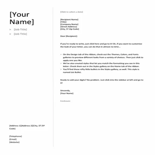 Business Letter Templates ডাউনলোড করুন – পেশাদার ফরম্যাট - Screenshot 10