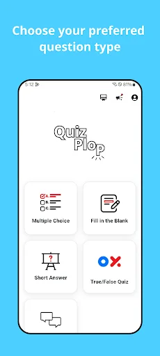 QuizPlop ডাউনলোড করুন – ছবি ও পিডিএফ থেকে কুইজ তৈরি করুন - Screenshot 1