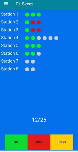 Skeet25Pro ডাউনলোড করুন – ক্লে শুটিং স্কোর ট্র্যাকার - Screenshot 3