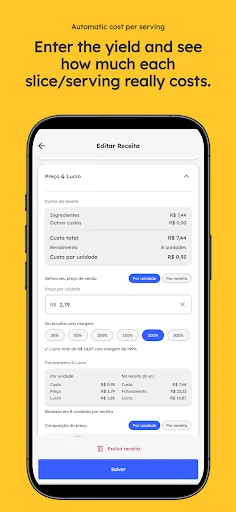 Recipe Cost & Pricing ডাউনলোড করুন – রেসিপি খরচ ও লাভ হিসাব করুন - Screenshot 3