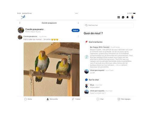 Oiseaux2France ডাউনলোড করুন – পাখি প্রেমীদের জন্য সেরা সামাজিক প্ল্যাটফর্ম - Screenshot 17