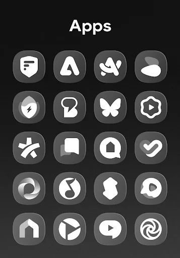 OneGlass 8 – Icon Pack ডাউনলোড করুন – আধুনিক ও মিনিমালিস্ট স্টাইল - Screenshot 12