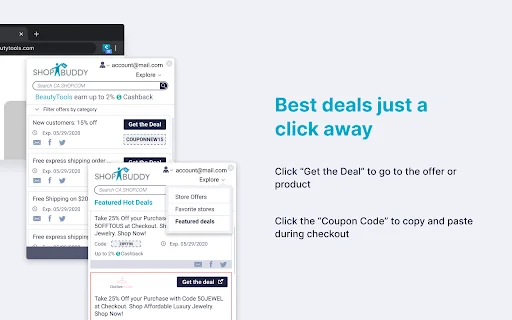 ShopBuddy কানাডা ডাউনলোড করুন – ক্যাশব্যাক ও কুপন পান - Screenshot 3