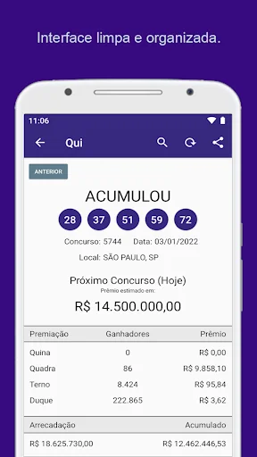 Resultados Loterias ডাউনলোড করুন – লটারি ফলাফল এখন হাতের মুঠোয় - Screenshot 19