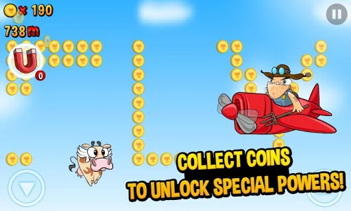 Run Cow Run ডাউনলোড করুন – সেরা এন্ডলেস রানার গেম ফ্রিতে - Screenshot 3