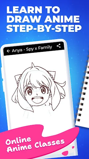 How to Draw Anime অ্যাপ ডাউনলোড করুন – অ্যানিমে আঁকা শিখুন ফ্রি - Screenshot 1