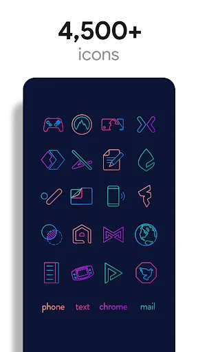 Lines Chroma Icon Pack ডাউনলোড করুন – রঙিন আইকন ও উইজেট - Screenshot 2