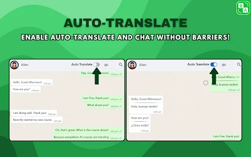 WhatsApp Web Translator ডাউনলোড করুন – দ্রুত অনুবাদ করুন - Screenshot 3