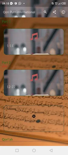 Qoriah Putri Internasional ডাউনলোড করুন – সেরা কোরআন তেলাওয়াত - Screenshot 5
