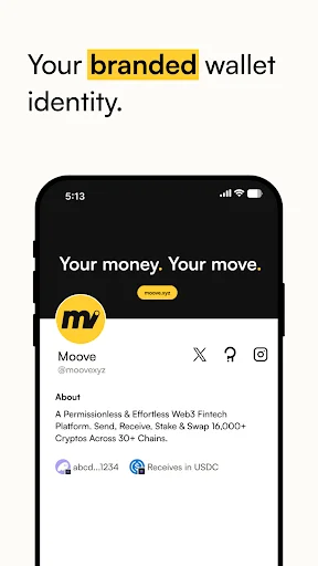 moove.xyz ডাউনলোড করুন – ক্রিপ্টো পাঠান, গ্রহণ এবং স্টেক করুন - Screenshot 3