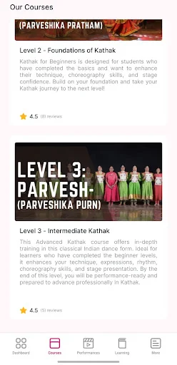 Learn Kathak অ্যাপ ডাউনলোড করুন – সেরা অনলাইন কত্থক নাচ প্রশিক্ষণ - Screenshot 3
