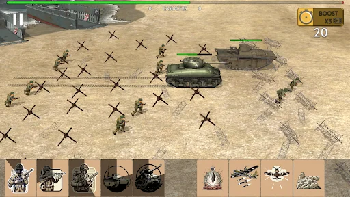 Trench Warfare WW2 Strategy ডাউনলোড করুন – সেরা যুদ্ধ কৌশল গেম - Screenshot 1