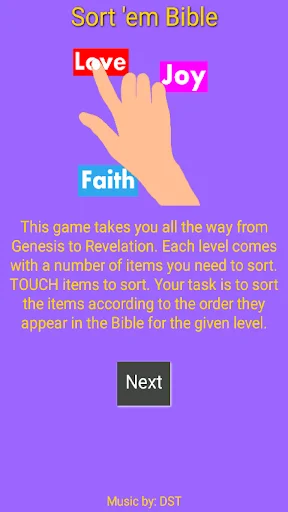 Bible Sorting Game ডাউনলোড করুন – বাইবেল শিক্ষার সেরা গেম - Screenshot 1