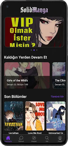 Solid Manga ডাউনলোড করুন – সেরা তুর্কি মাঙ্গা পড়ার অ্যাপ - Screenshot 4
