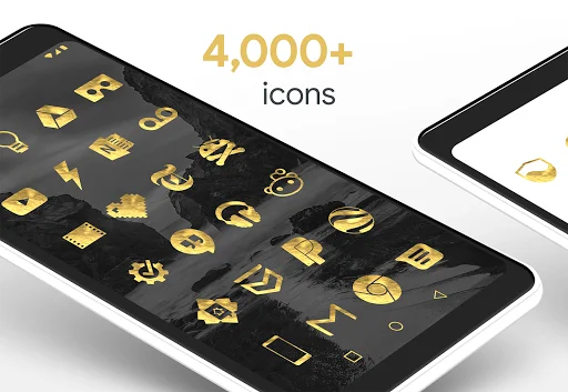 Gold Leaf Pro Icon Pack ডাউনলোড করুন – প্রিমিয়াম গোল্ডেন আইকন - Screenshot 2