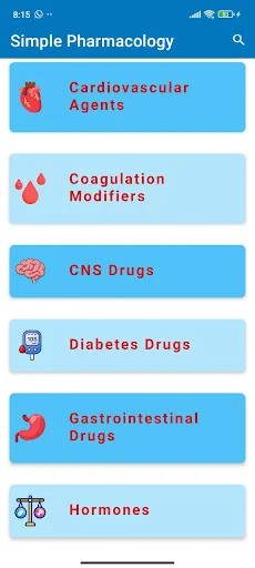 Simple Pharmacology ডাউনলোড করুন – মেডিকেল শিক্ষার্থীদের জন্য সেরা অ্যাপ - Screenshot 1