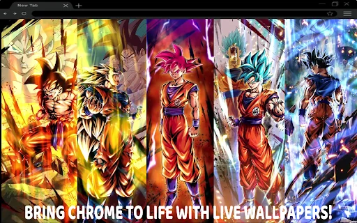 Goku Live Wallpaper New ডাউনলোড করুন – সেরা অ্যানিমে থিম - Screenshot 1