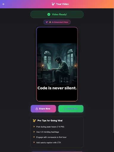 ClipNova AI ডাউনলোড করুন – সেরা ফ্রি এআই ভিডিও মেকার ও অটো-পাবলিশ - Screenshot 13