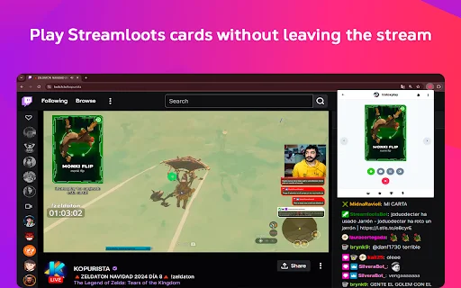 Streamloots ডাউনলোড করুন – ব্রাউজারে কার্ড খেলার সেরা টুল - Screenshot 1