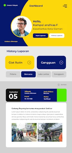 Sistem Pelaporan Polres Sleman ডাউনলোড করুন – নিরাপত্তা তথ্য অ্যাপ - Screenshot 2