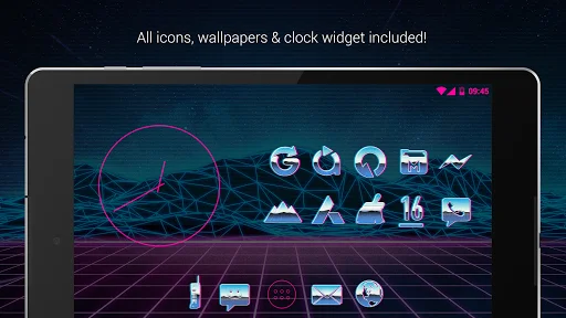 Rad Pack – 80’s Theme ডাউনলোড করুন – সেরা রেট্রো আইকন প্যাক - Screenshot 12