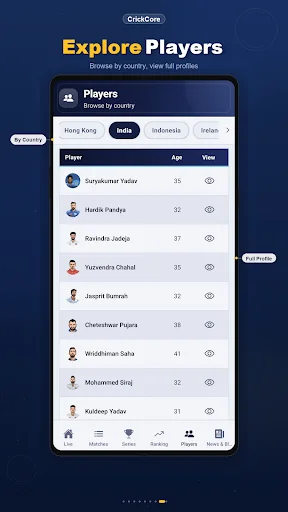 Live Cricket Score TV HD & IPL ডাউনলোড করুন – দ্রুততম ক্রিকেট স্কোর - Screenshot 7