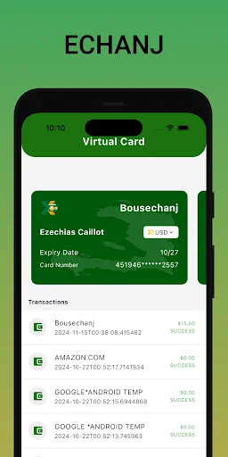 Bous Echanj ডাউনলোড করুন – সেরা ভার্চুয়াল কার্ড সমাধান - Screenshot 4