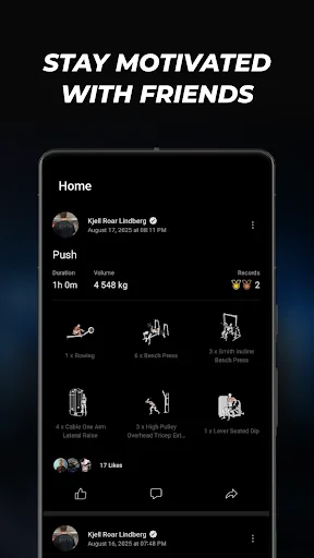 Lyfta Gym Log Workout Tracker ডাউনলোড করুন – সেরা জিম ট্র্যাকার - Screenshot 7