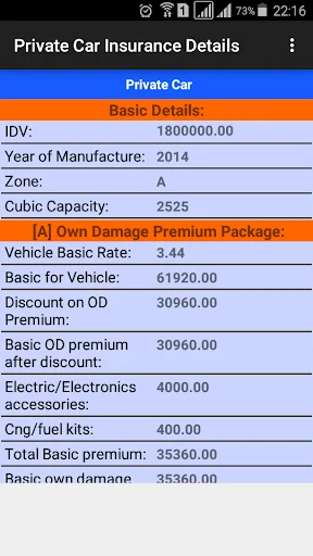 Motor Insurance Calculator অ্যাপ ডাউনলোড করুন – সেরা ইন্স্যুরেন্স টুল - Screenshot 5
