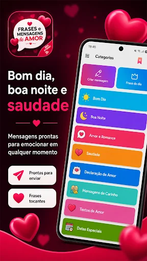 Frases De Amor 2026 ডাউনলোড করুন – সেরা রোমান্টিক মেসেজ অ্যাপ - Screenshot 4