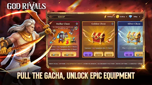 God Rivals: RPG Roguelike ডাউনলোড করুন – ডার্ক ফ্যান্টাসি অ্যাকশন গেম - Screenshot 17
