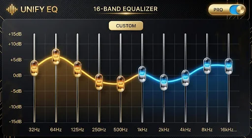 UNIFY – Equalizer & Bass Pro ডাউনলোড করুন – সেরা সাউন্ড অভিজ্ঞতা - Screenshot 1