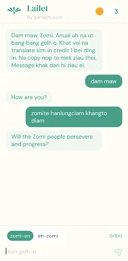 Lailet | Zomi AI Translator ডাউনলোড করুন – সেরা জোমি-বাংলা অনুবাদক - Screenshot 2
