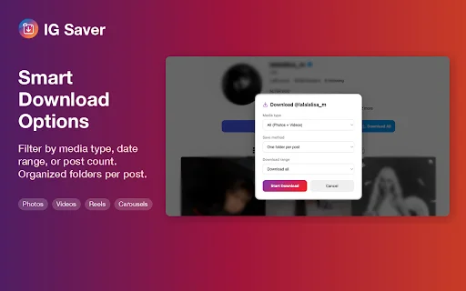 IG Saver 2026: Instagram থেকে ফটো ও ভিডিও ডাউনলোড করুন দ্রুত - Screenshot 2