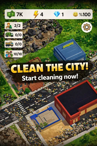 Kingdom Of Trash ডাউনলোড করুন – আবর্জনা পরিষ্কার ও শহর সাজানোর সেরা গেম - Screenshot 1