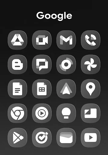 OneGlass 8 – Icon Pack ডাউনলোড করুন – আধুনিক ও মিনিমালিস্ট স্টাইল - Screenshot 2