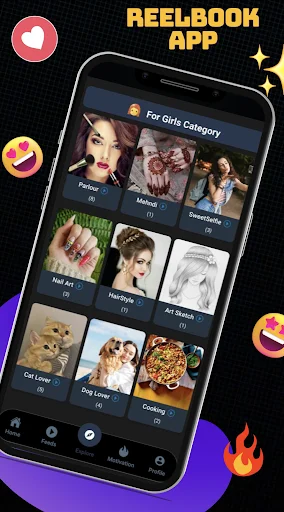 Reelbook ডাউনলোড করুন – ছোট ভিডিও দেখুন এবং বন্ধুদের সাথে যুক্ত হোন - Screenshot 7
