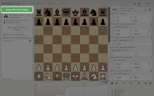 Chess Compass ডাউনলোড করুন – সেরা ফ্রি অনলাইন দাবা বিশ্লেষণ টুল - Screenshot 3