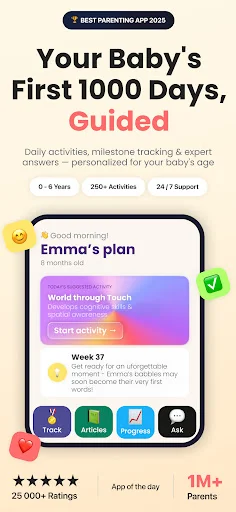 Baby Leap: Milestone Tracker ডাউনলোড করুন – শিশুর বিকাশ ও যত্ন - Screenshot 1