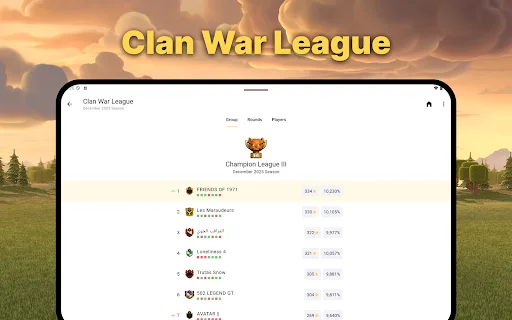 War Report for Clash of Clans ডাউনলোড করুন – সেরা CoC ট্র্যাকার - Screenshot 13