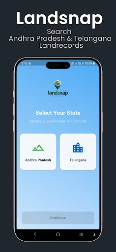 Landsnap ডাউনলোড করুন – অন্ধ্রপ্রদেশ, তেলেঙ্গানা ও এমপি জমির তথ্য - Screenshot 1