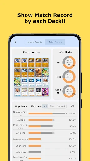 PKDataNavi ডাউনলোড করুন – Pokémon TCG Pocket ম্যাচ ডেটা অ্যানালাইসিস - Screenshot 8