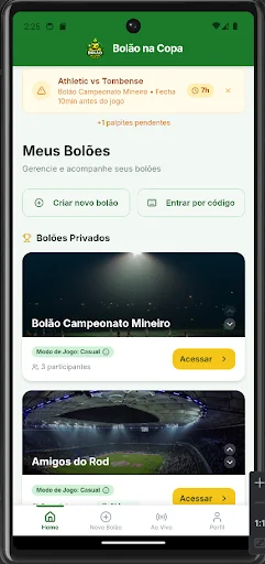 Bolão na Copa ডাউনলোড করুন – বন্ধুদের সাথে সেরা স্পোর্টস বেটিং পুল - Screenshot 5
