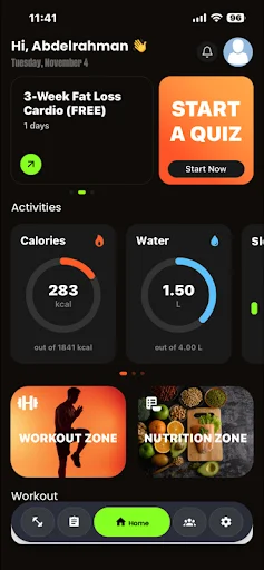 Fit-Rack ডাউনলোড করুন – আপনার স্বাস্থ্য ও ফিটনেস ট্র্যাকার অ্যাপ - Screenshot 1