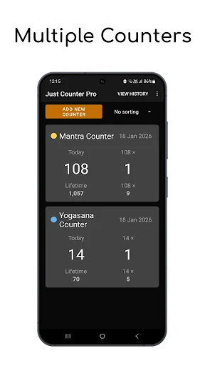 Just Counter Pro ডাউনলোড করুন – নাম জপ করার সেরা ডিজিটাল কাউন্টার - Screenshot 2