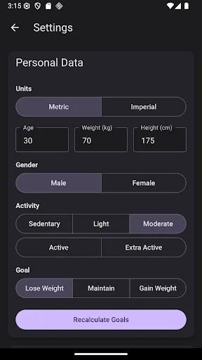 AI Calorie Counter by Photo ডাউনলোড করুন – সেরা ফুড ডায়েরি অ্যাপ - Screenshot 8