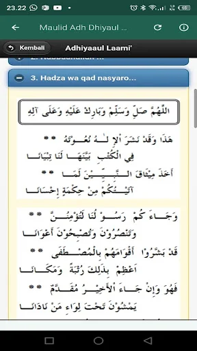 Rawi Maulid Nabi Offline ডাউনলোড করুন – সম্পূর্ণ সালাওয়াত বই - Screenshot 15