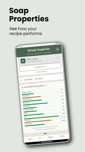 Soap Calculator – SoapCalc ডাউনলোড করুন – সেরা লাই ক্যালকুলেটর - Screenshot 5