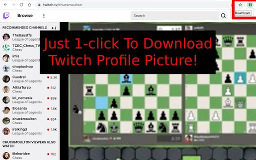 Twitch প্রোফাইল পিকচার ডাউনলোডার – Twitch PFP ডাউনলোড করুন - Screenshot 1